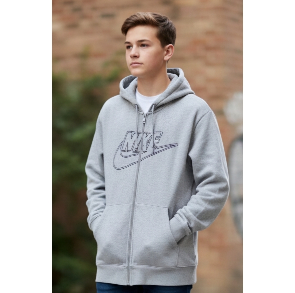 Nike Youth Vintage Zip Up Hooded Sweatshirt